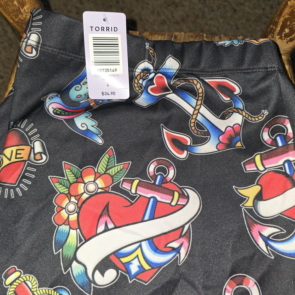 Torrid Tattoo Print Leggings